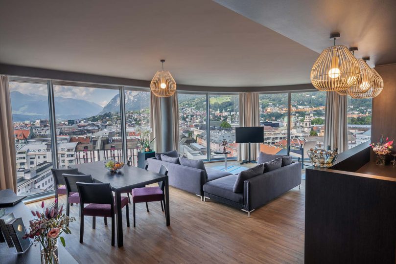 Unsere Panorama Präsidenten Suite in Innsbruck